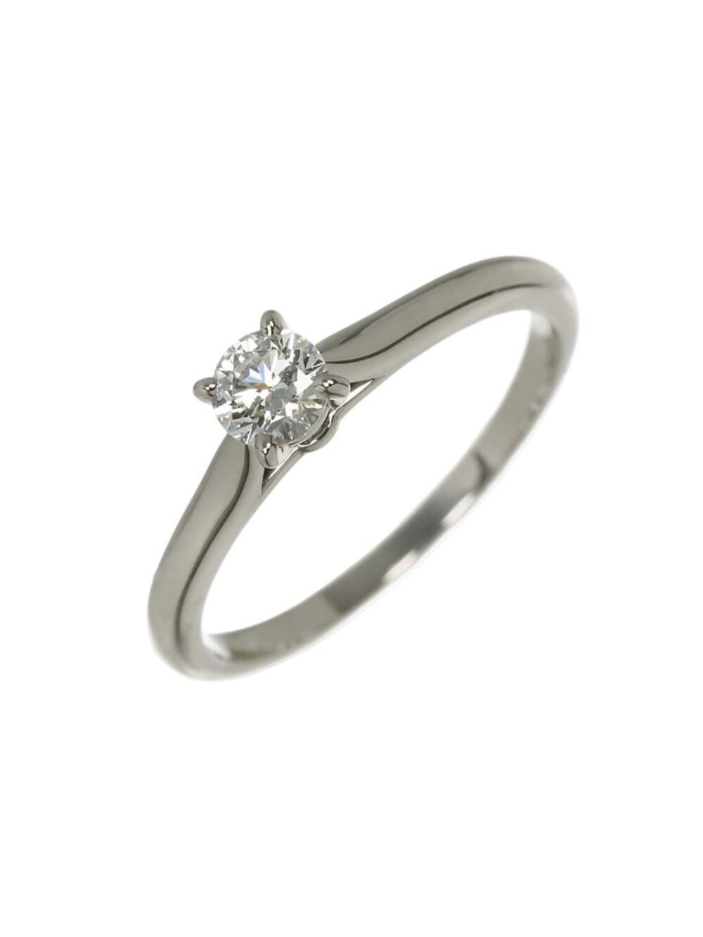Cartier 1895 Solitaire Diamond 52 Ring Platinum